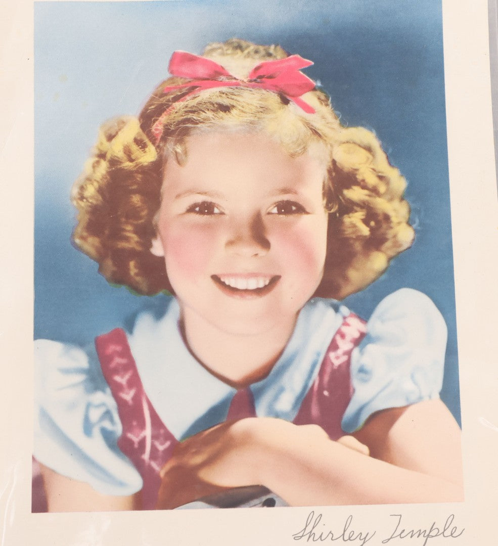 Lot 128 - Grouping Of Eight Large Format Photo Prints, Movie Stars And Metro-Goldwyn-Mayer Pictures Film Stars Series, Including Katharine Hepburn (1907-2003) Rko Radio Star, Shirley Temple (1928-2014), And James Stewart (1908-1997)