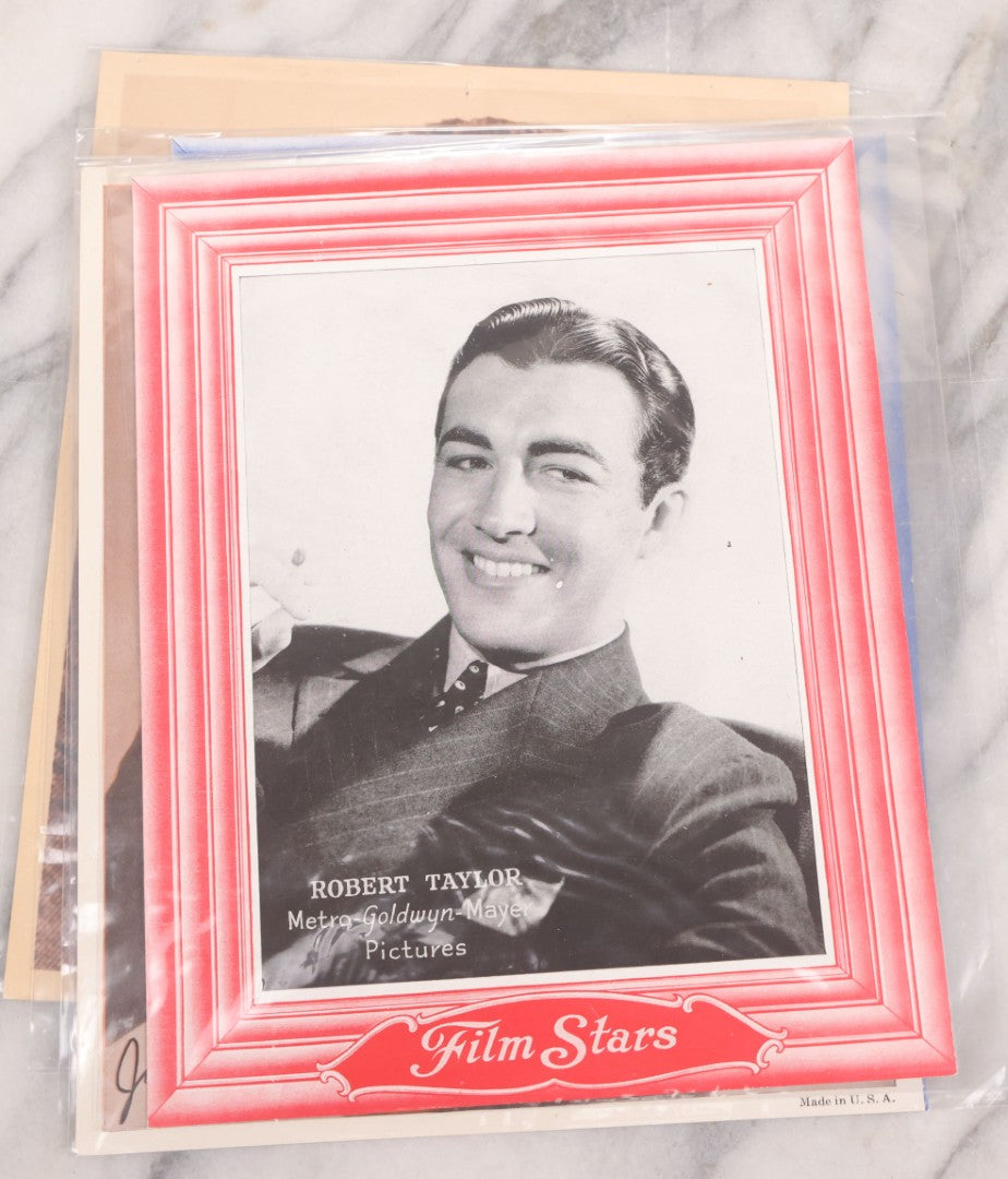 Lot 128 - Grouping Of Eight Large Format Photo Prints, Movie Stars And Metro-Goldwyn-Mayer Pictures Film Stars Series, Including Katharine Hepburn (1907-2003) Rko Radio Star, Shirley Temple (1928-2014), And James Stewart (1908-1997)