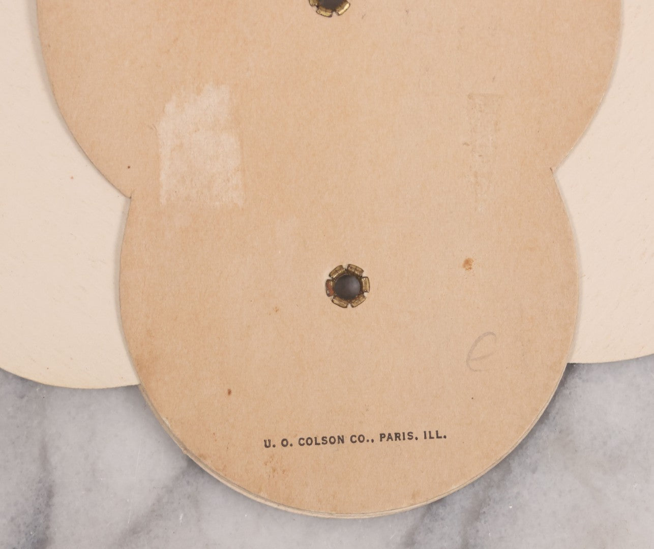 Lot 132 - Vintage Advertising Fan "Compliments Of Resthaven Memorial Park, The Cemetery Beautiful" Lock Haven, Pennsylvania, Manufactured By U.O. Colson Co., Paris, Illinois