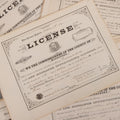 Lot 134 - Grouping Of 40+ Antique Licenses "To Sell And Exchange Intoxicating Liquors" Issued In Middletown, Middlesex County, Connecticut, All Expiring On October 31st, 1880s