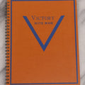 Lot 138 - Vintage Spiral Bound Victory Notebook, New Old Stock N.O.S. With Blank Pages, Made For F.W. Woolworth Co., Orange And Blue Cover
