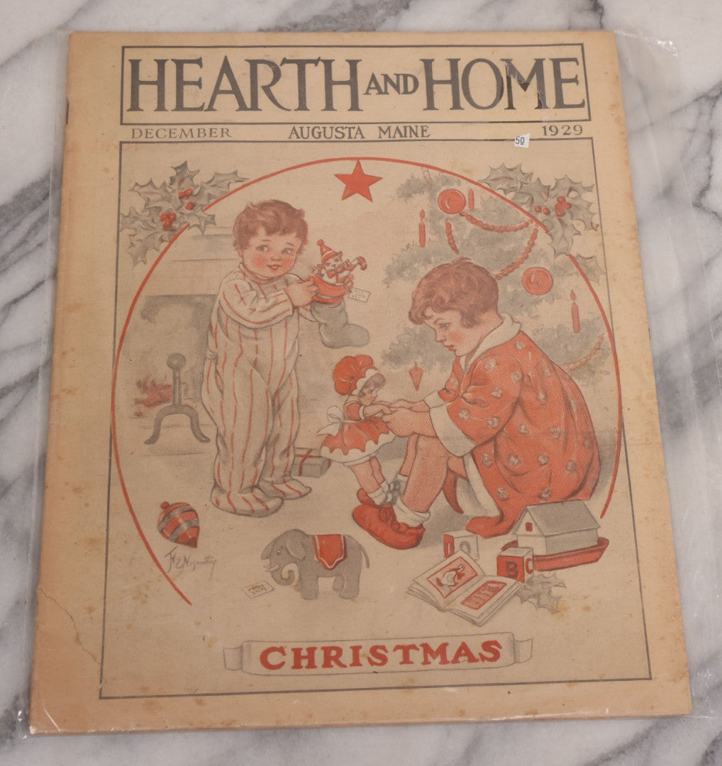 Lot 139 - Grouping Of Four Antique Illustrated Newspaper Journals, Including Hearth And Home (Christmas Issue December 1929 And August 1931), The Gentlewoman (February 1923), The Household Journal And Floral Life (October 1912)