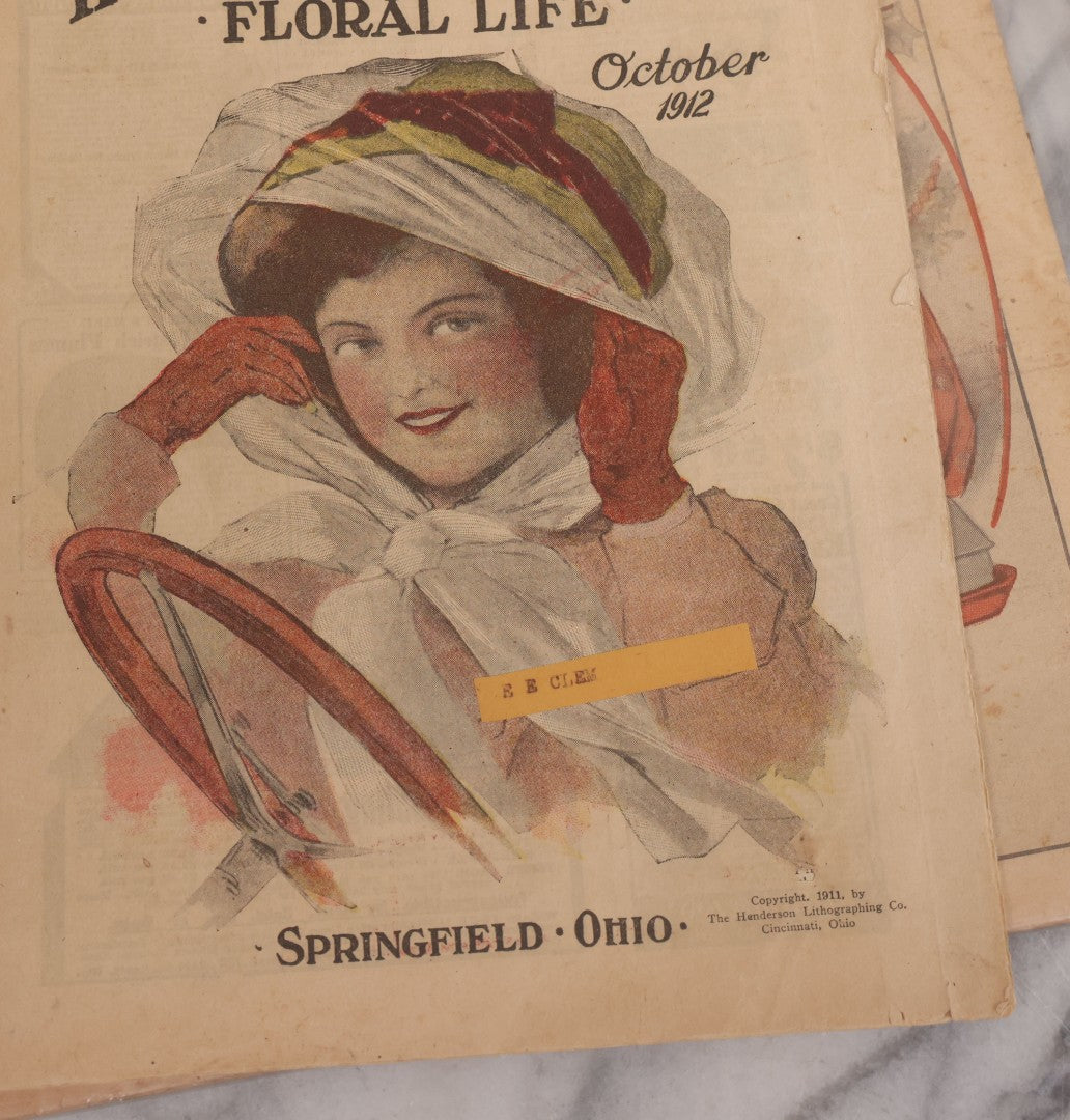 Lot 139 - Grouping Of Four Antique Illustrated Newspaper Journals, Including Hearth And Home (Christmas Issue December 1929 And August 1931), The Gentlewoman (February 1923), The Household Journal And Floral Life (October 1912)