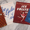 Lot 140 - Grouping Of Four Vintage Ice Follies Magazine Programs (1944, 1945, And 1946), And Ice Cycles Program (1946), With Illustrations And Black And White Photography Of Performers And Scenes Throughout, Shipstads & Johnson, Producers