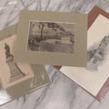 Lot 142 - Vintage Three Piece Daniel Webster Ephemera Grouping, Including Matted Prints Of Central Park Statue By Thomas Ball And Engraving Of Webster Tomb, And Print Of National Statuary Hall Statue By Carl Conrads