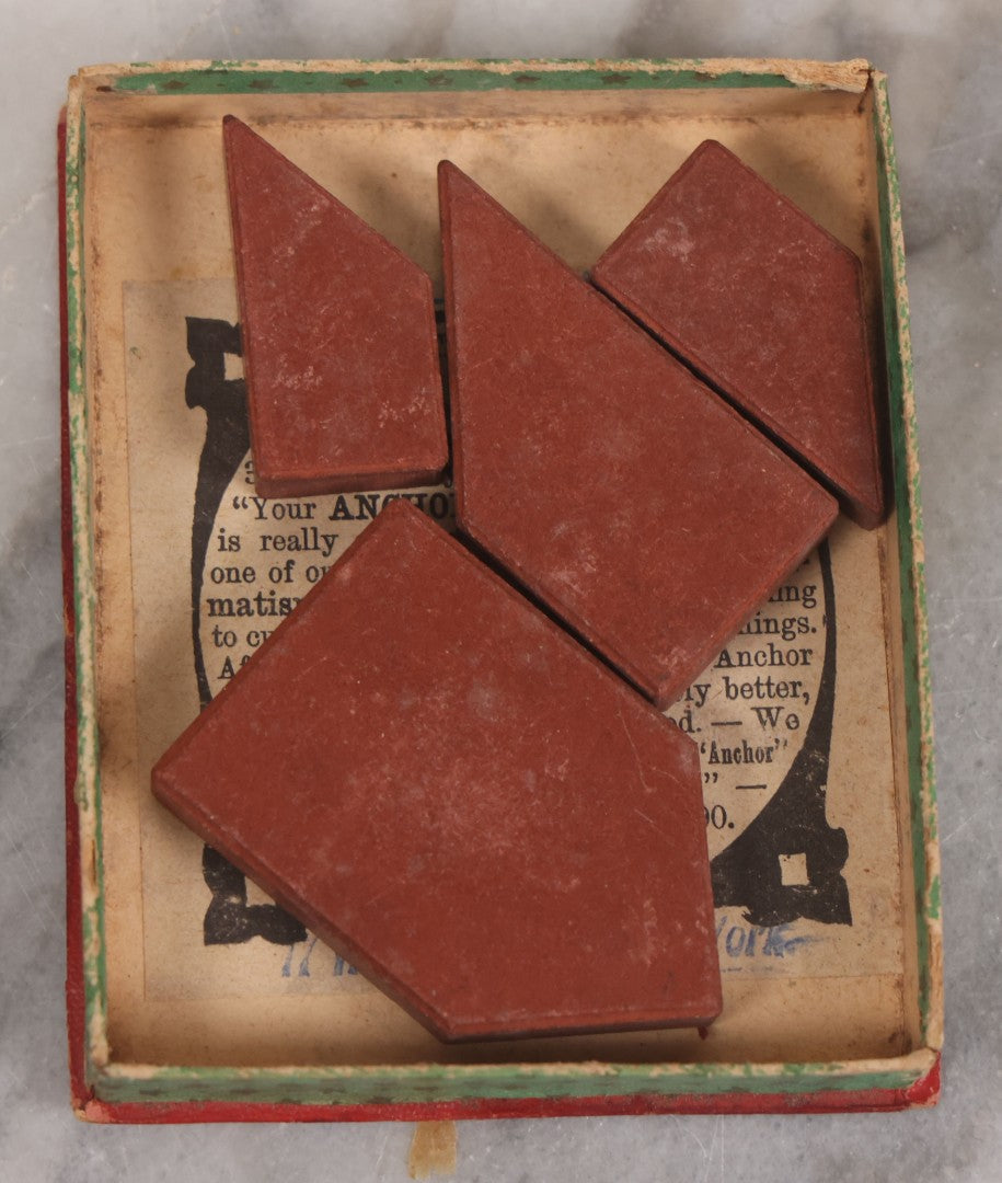 Lot 146 - Pair Of Vintage Miniature Puzzle Games Including "Kreuzer Brecher - The Cross Puzzle" And "The Flying Puzzle" By Standard Trailer Co., Cambridge Springs, Pennsylvania, Note Both Appear To Be Incomplete