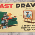 Lot 149 - Vintage "Fast Draw" Game By Parker Brothers Inc, Salem, Massachusetts, With Game Display Board And Three Target Pieces, "A Rootin'-Tootin' Shootin' Repeater Target Game"