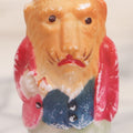 Lot 154 - Vintage Painted Anthropomorphic Lion Smoking Pipe Lightbulb, Marked Made In Japan, 4-1/4" Height