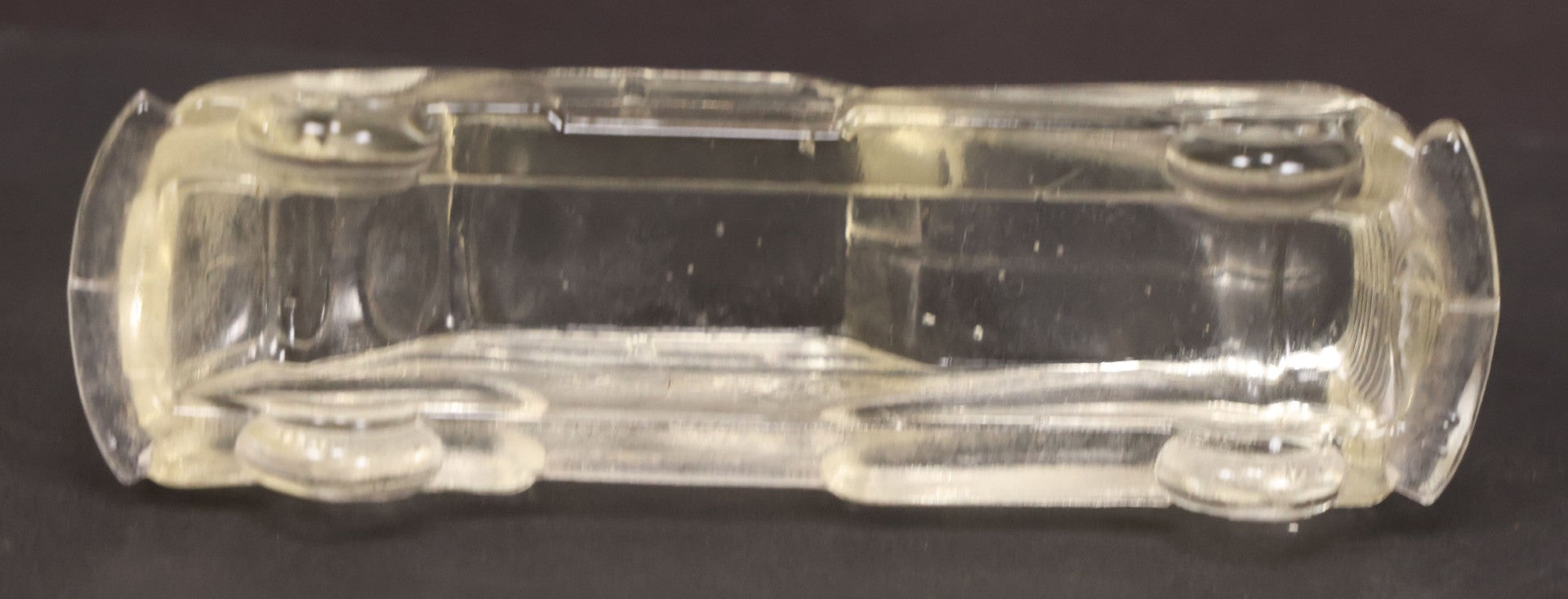 Lot 157 - Pair Of Vintage Clear Glass Automobile Candy Containers
