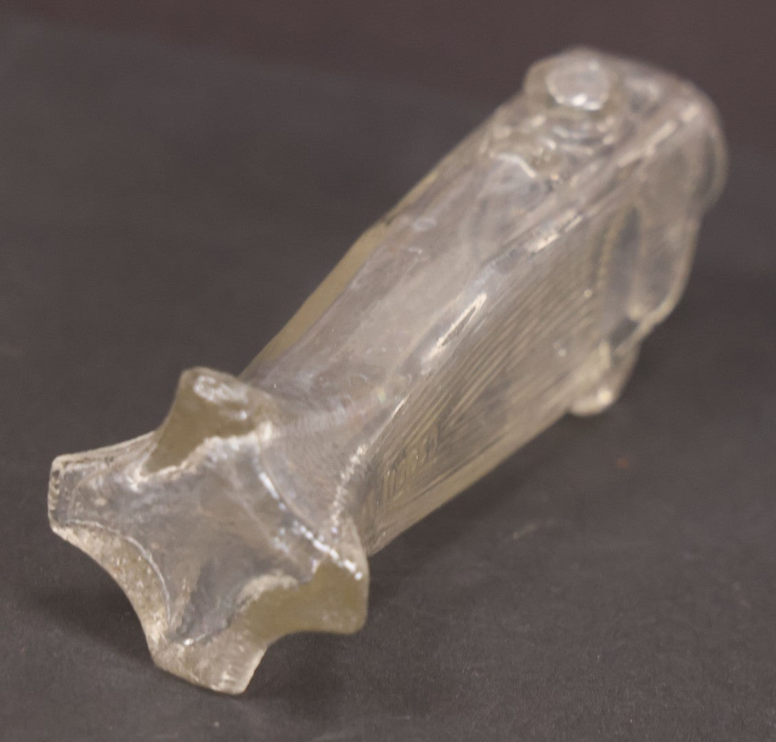 Lot 159 - Vintage Clear Glass Submarine Candy Container, 4-3/4" Length