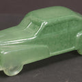 Lot 165 - Vintage Glass Automobile Candy Container Painted Green, 4-5/8" Length
