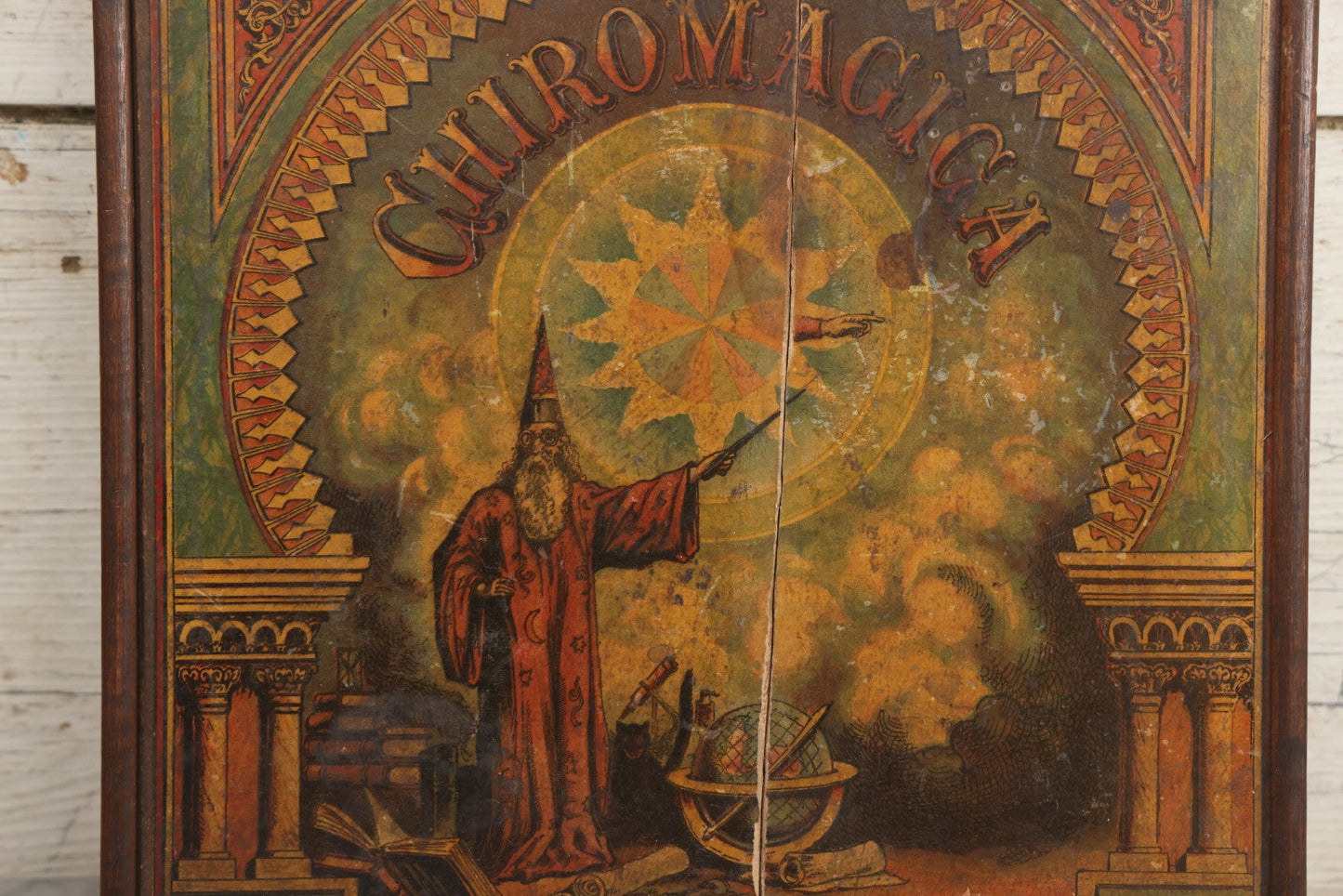 Lot 001 - Antique Lithopgraphed "Chiromagica" Fortune Telling Magnetic Board Game By Mcloughlin Bros., New York, Circa 1870