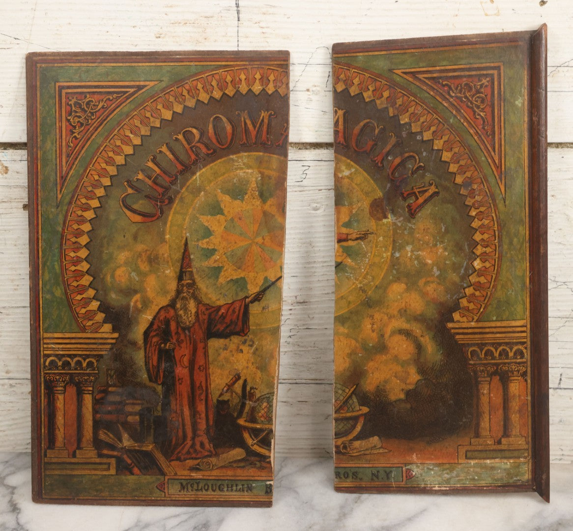 Lot 001 - Antique Lithopgraphed "Chiromagica" Fortune Telling Magnetic Board Game By Mcloughlin Bros., New York, Circa 1870