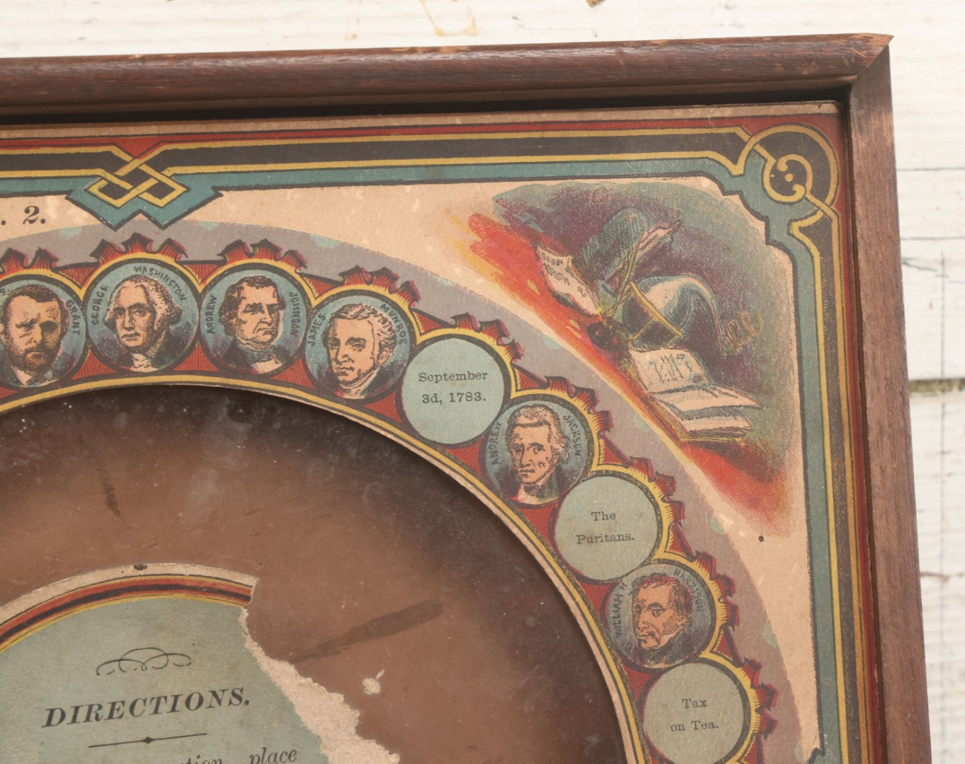 Lot 001 - Antique Lithopgraphed "Chiromagica" Fortune Telling Magnetic Board Game By Mcloughlin Bros., New York, Circa 1870