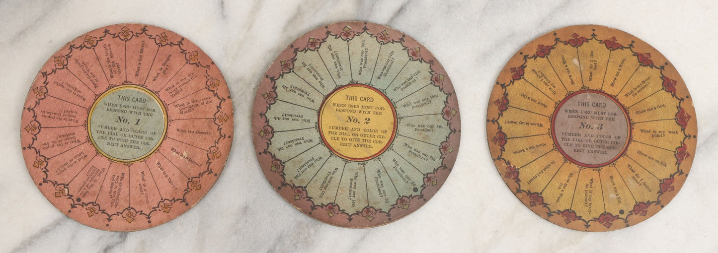 Lot 001 - Antique Lithopgraphed "Chiromagica" Fortune Telling Magnetic Board Game By Mcloughlin Bros., New York, Circa 1870