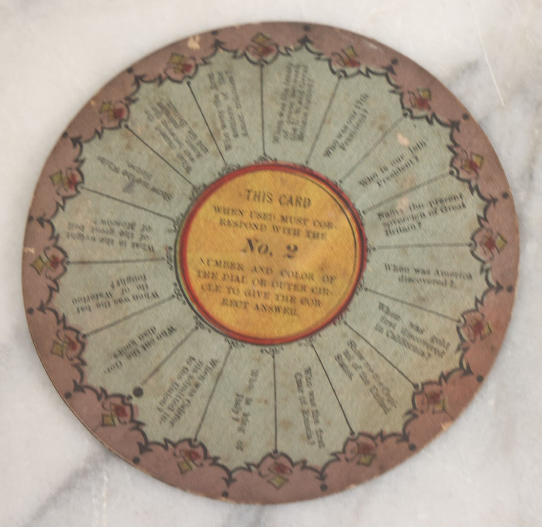 Lot 001 - Antique Lithopgraphed "Chiromagica" Fortune Telling Magnetic Board Game By Mcloughlin Bros., New York, Circa 1870