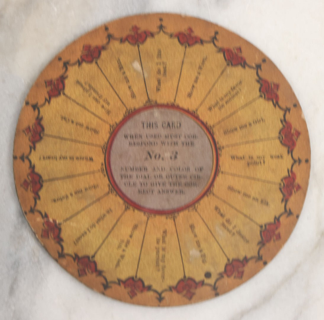 Lot 001 - Antique Lithopgraphed "Chiromagica" Fortune Telling Magnetic Board Game By Mcloughlin Bros., New York, Circa 1870