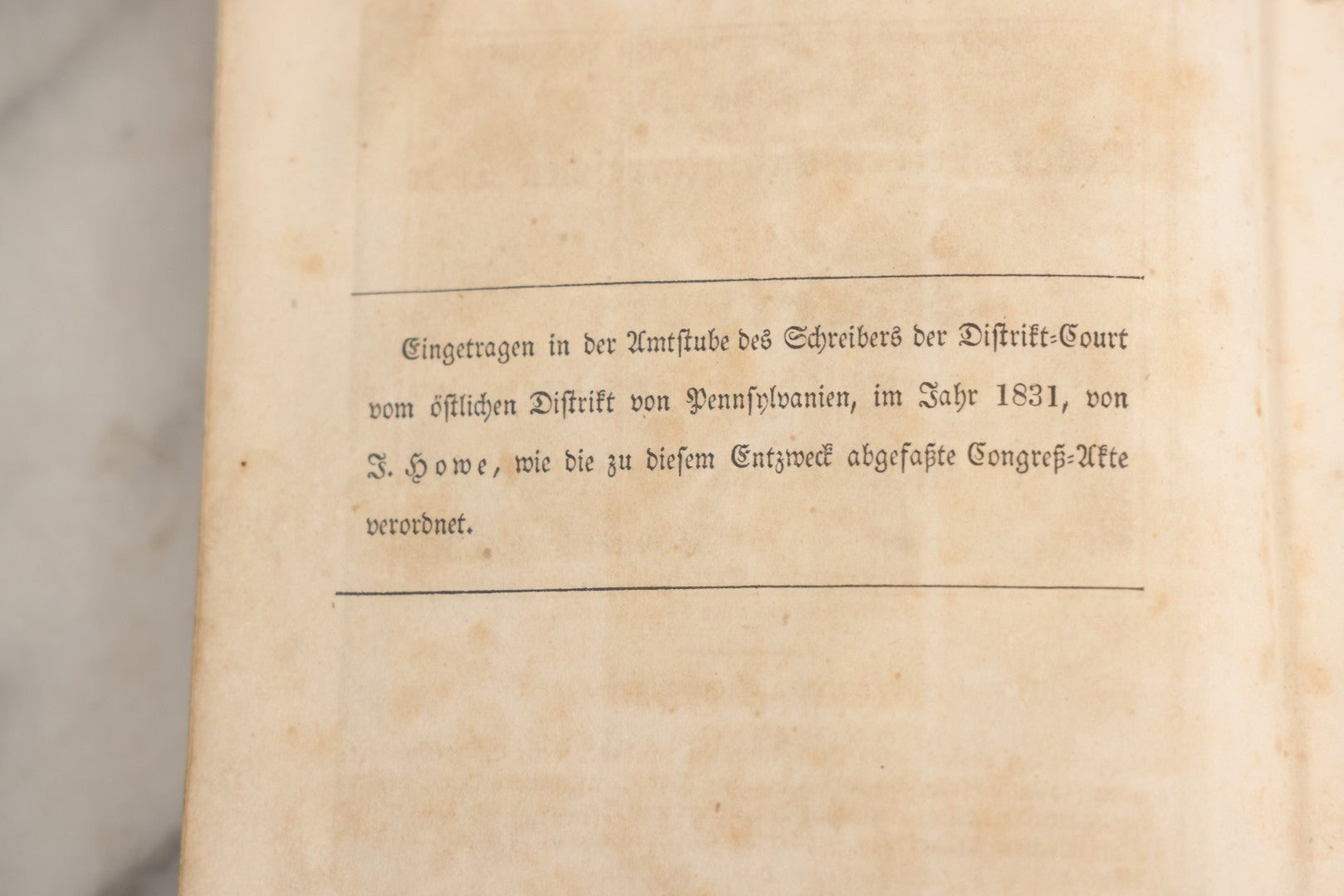 Lot 003 - Foxe's Book Of Martyrs, "History Of Christian Martyrdom, [...] The Lives, Sufferings, And Glorious Deaths Of Martyrs" By John Foxe, Illustrated With Gruesome Engravings, German Language, George W. Ment And Son, Publishers, Philadelphia, 1840
