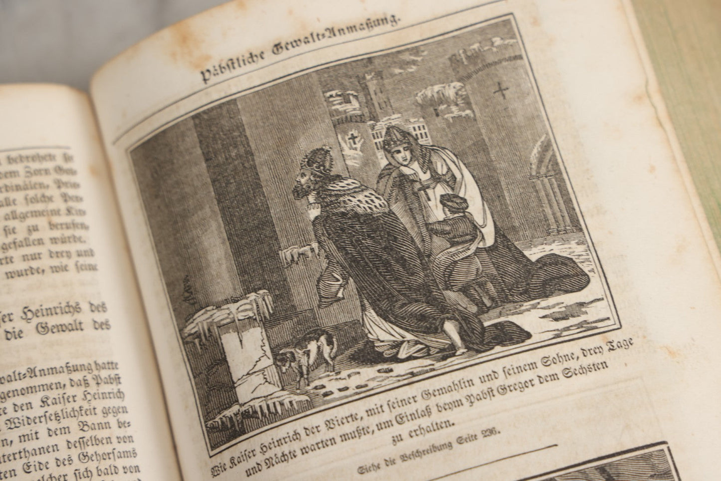 Lot 003 - Foxe's Book Of Martyrs, "History Of Christian Martyrdom, [...] The Lives, Sufferings, And Glorious Deaths Of Martyrs" By John Foxe, Illustrated With Gruesome Engravings, German Language, George W. Ment And Son, Publishers, Philadelphia, 1840