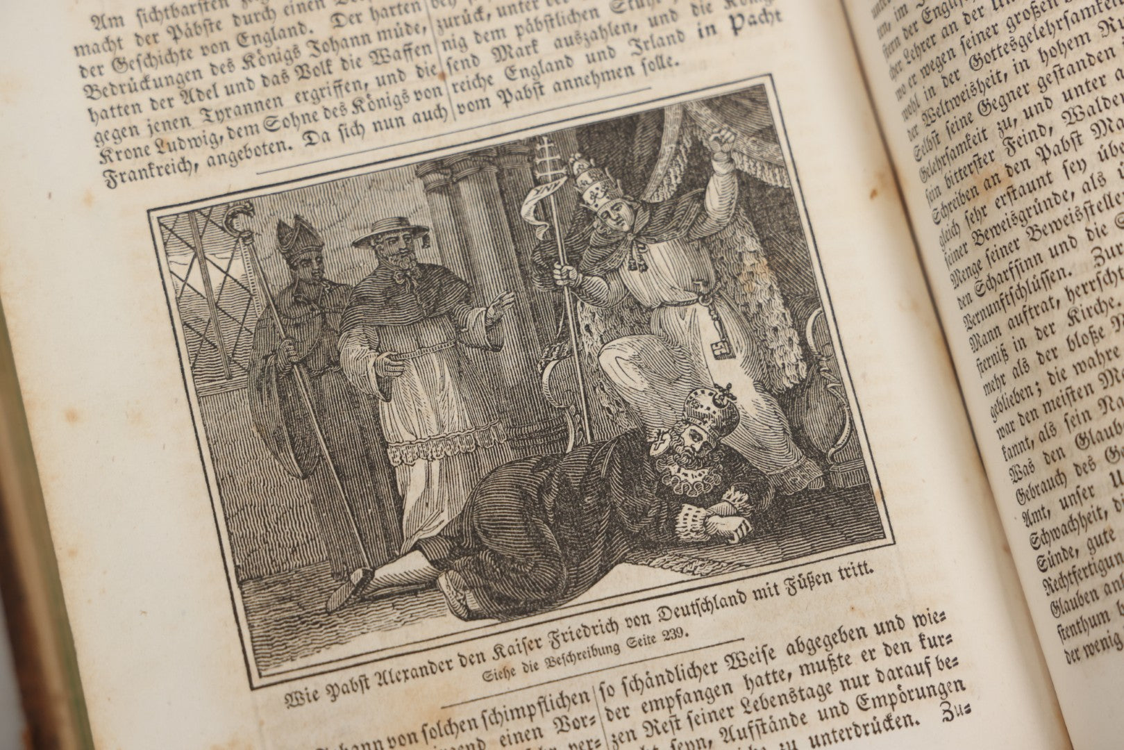 Lot 003 - Foxe's Book Of Martyrs, "History Of Christian Martyrdom, [...] The Lives, Sufferings, And Glorious Deaths Of Martyrs" By John Foxe, Illustrated With Gruesome Engravings, German Language, George W. Ment And Son, Publishers, Philadelphia, 1840