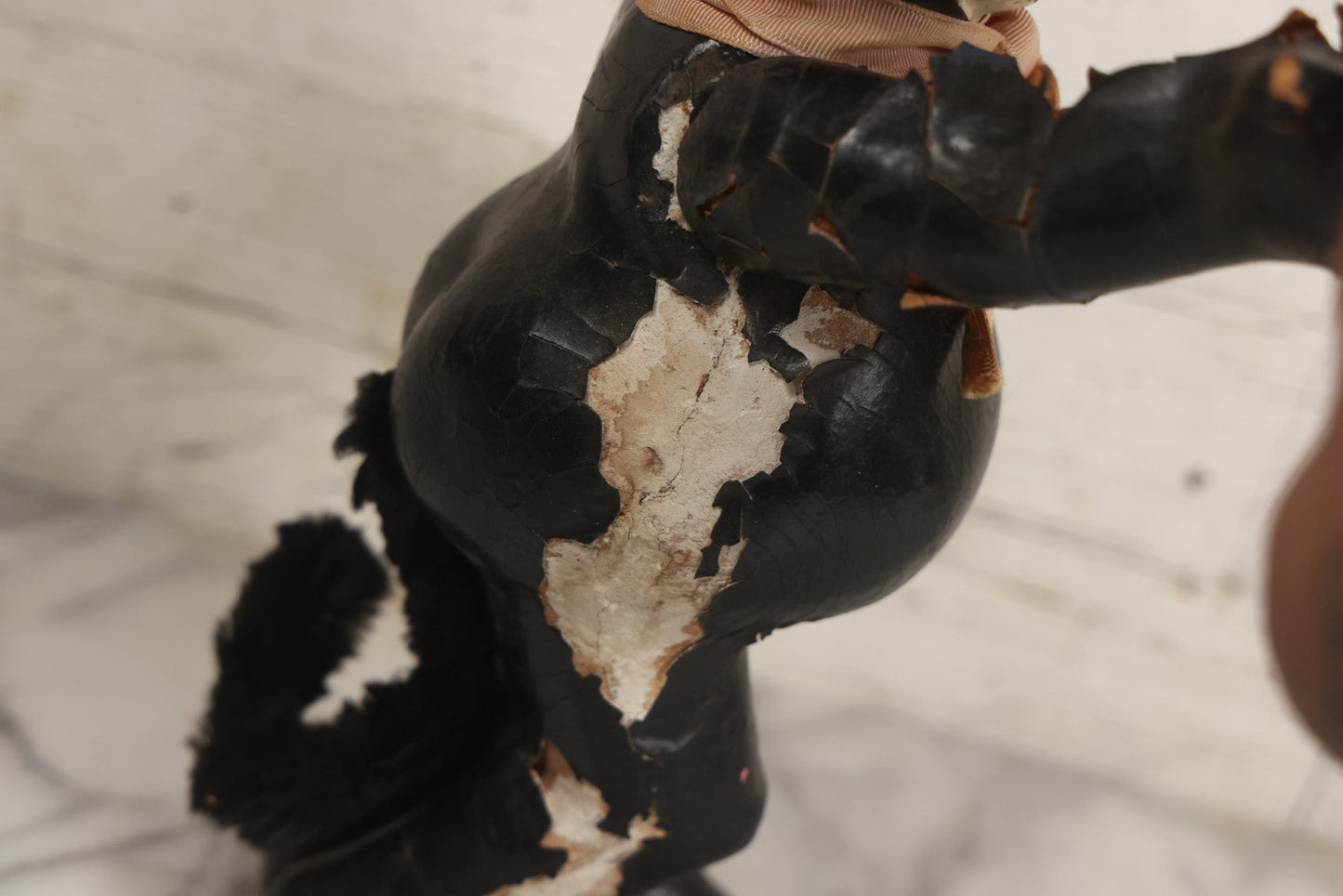 Lot 006 - Antique Felix The Cat Composition Figure With Jointed Arms, Copyright 1924 By Pat Sullivan 