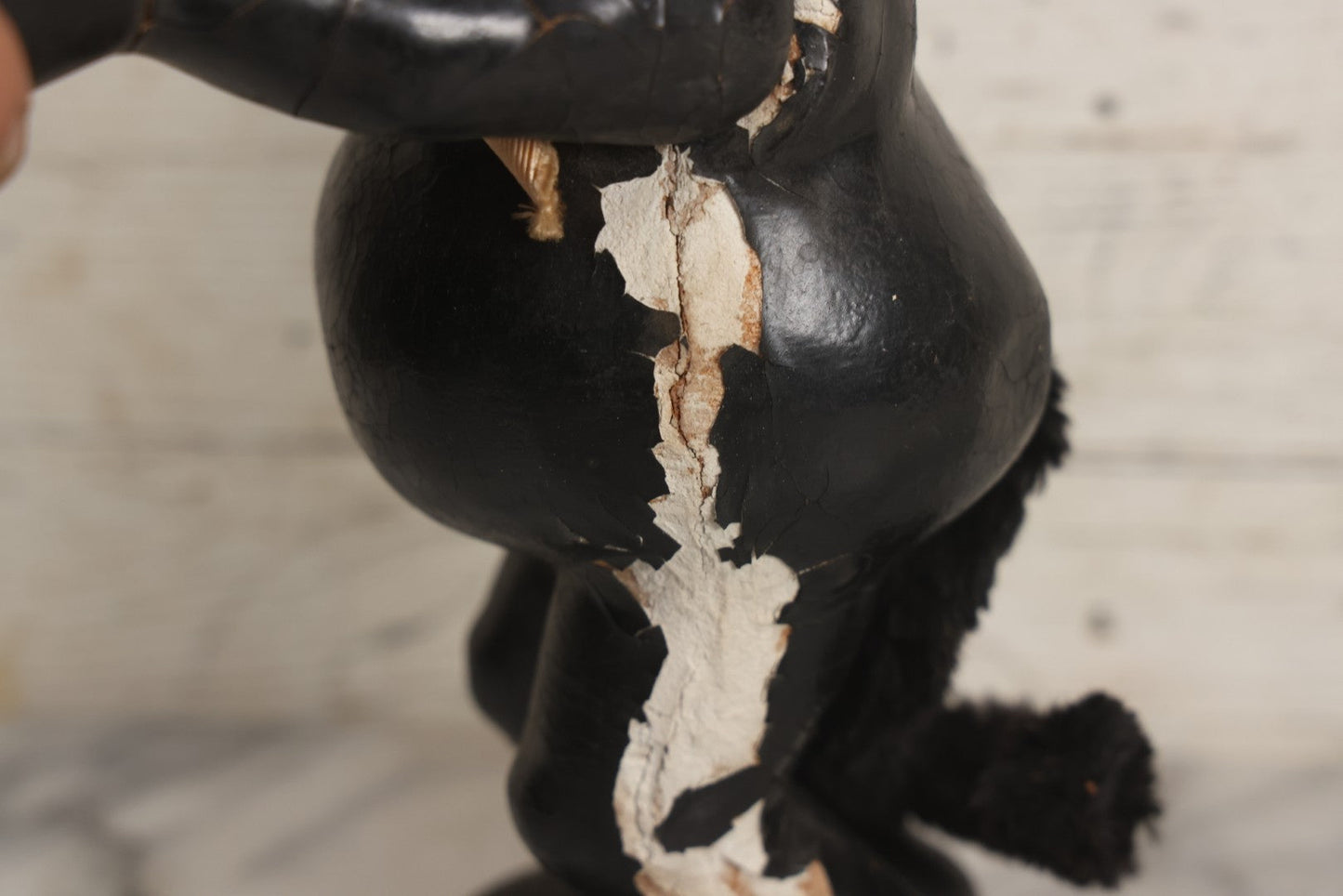 Lot 006 - Antique Felix The Cat Composition Figure With Jointed Arms, Copyright 1924 By Pat Sullivan 