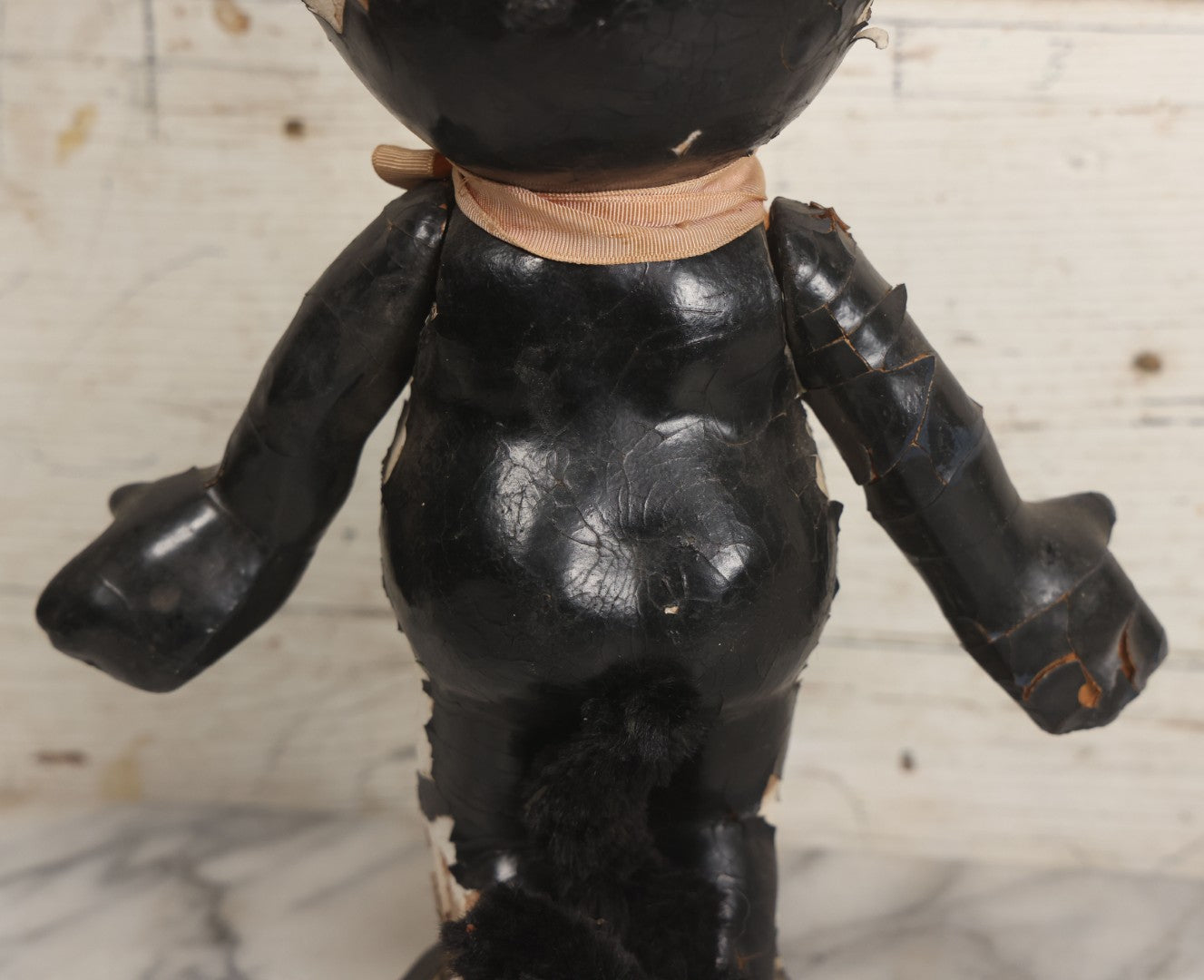 Lot 006 - Antique Felix The Cat Composition Figure With Jointed Arms, Copyright 1924 By Pat Sullivan 