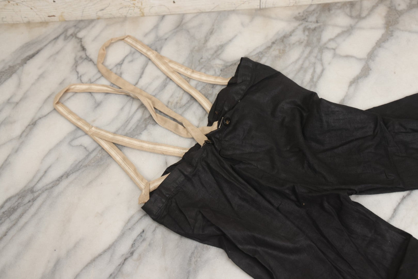 Lot 009 - Antique Hand Made Child's Tuxedo Made For Earle Everett Pinkham, Senior, By His Mother, Along With Two Photographs Showing The Front And Back Of Earle In Tux, With Provenance On Verso, Circa 1895