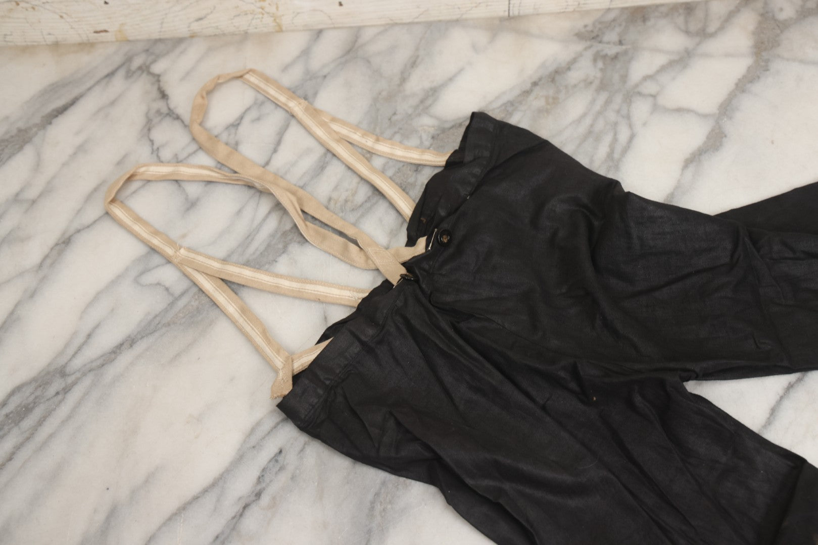 Lot 009 - Antique Hand Made Child's Tuxedo Made For Earle Everett Pinkham, Senior, By His Mother, Along With Two Photographs Showing The Front And Back Of Earle In Tux, With Provenance On Verso, Circa 1895