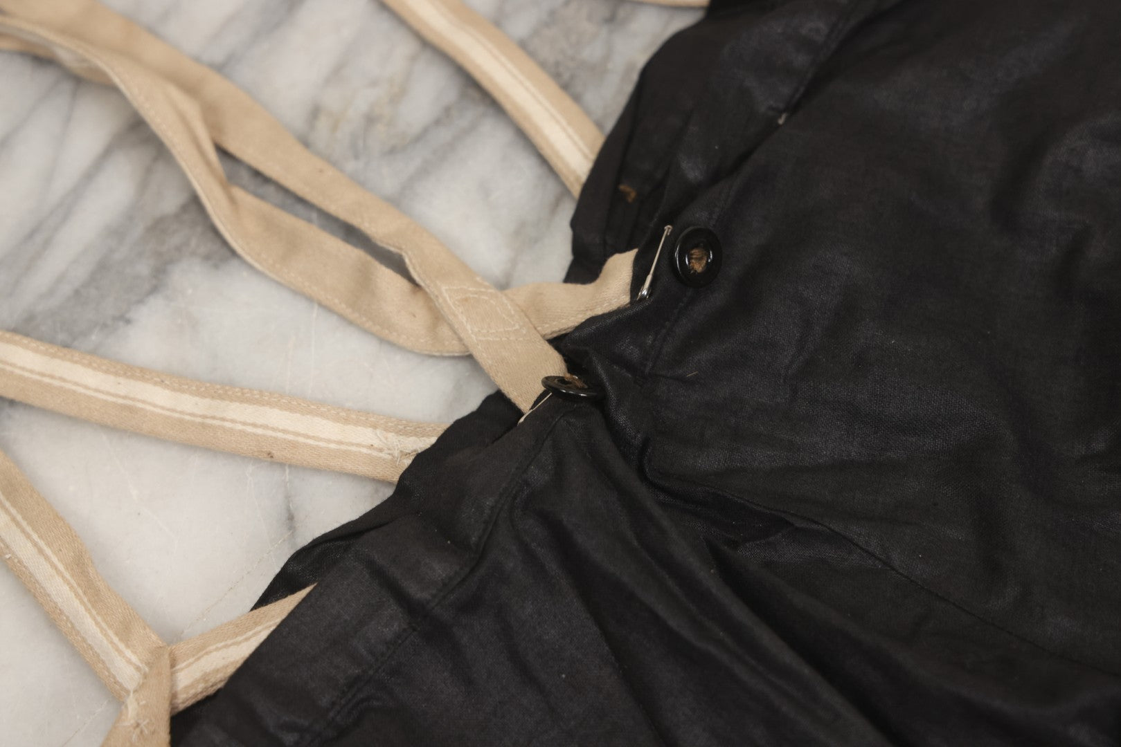 Lot 009 - Antique Hand Made Child's Tuxedo Made For Earle Everett Pinkham, Senior, By His Mother, Along With Two Photographs Showing The Front And Back Of Earle In Tux, With Provenance On Verso, Circa 1895