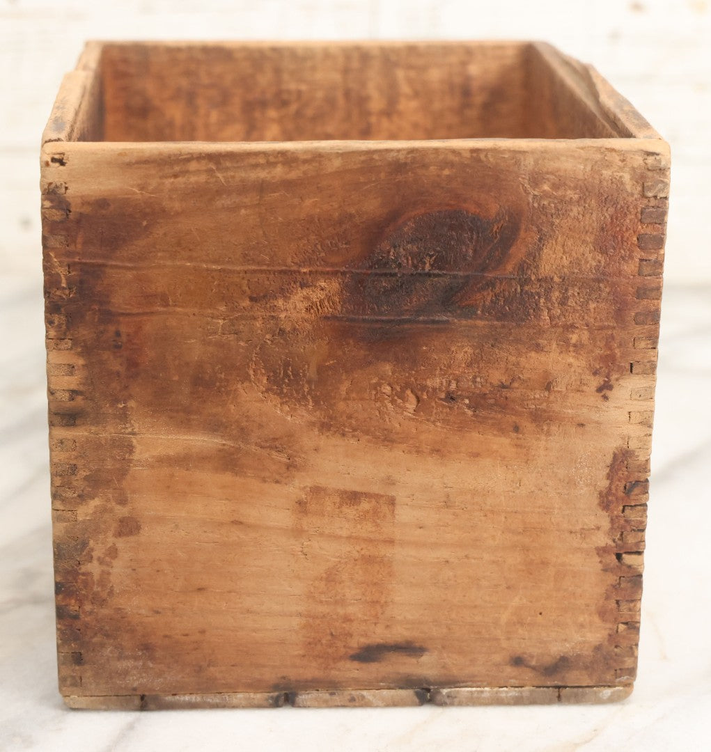 Lot 014 - Vintage Hired Household Extract For Brewing Root Beer At Home Finger Jointed Wooden Advertising Shipping Crate Box, One Dozen Bottle Capacity, No Lid