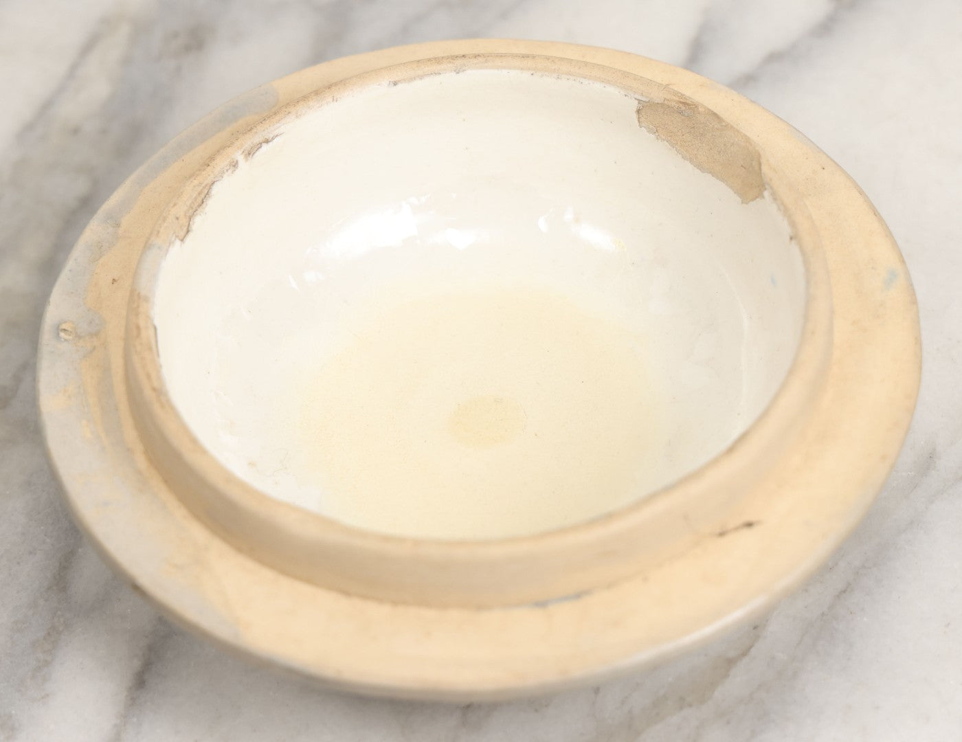 Lot 018 - Antique Molded Stoneware Humidor Vessel With Goat Ram Head Motif, Hunting Dog Scenes, Attributed To White's Pottery, Utica, New York, Circa Late Late 19th Century