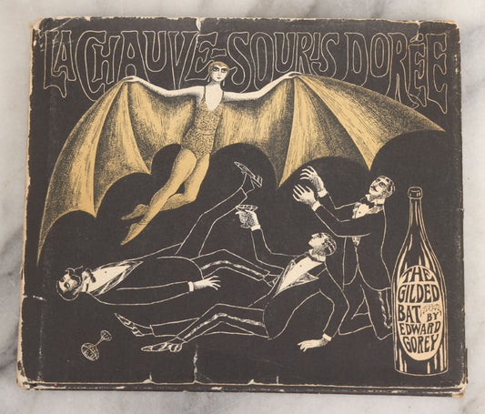 Lot 022 - "The Gilded Bat" Vintage Book Written And Illustrated By Edward Gorey, With Original Dust Jacket, First Edition, First Printing, Simon And Schuster, Publishers, New York, 1966