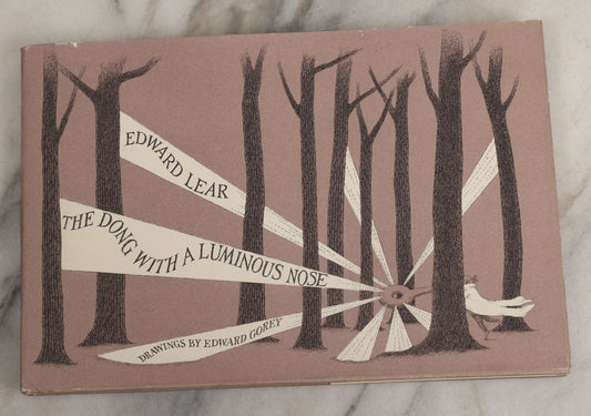 Lot 023 - "The Dong With A Luminous Nose" Vintage Book Written By Edward Lear, Illustrated By Edward Gorey, With Original Dust Jacket, Likely First Edition, Young Scott Books, Publishers, New York, 1969