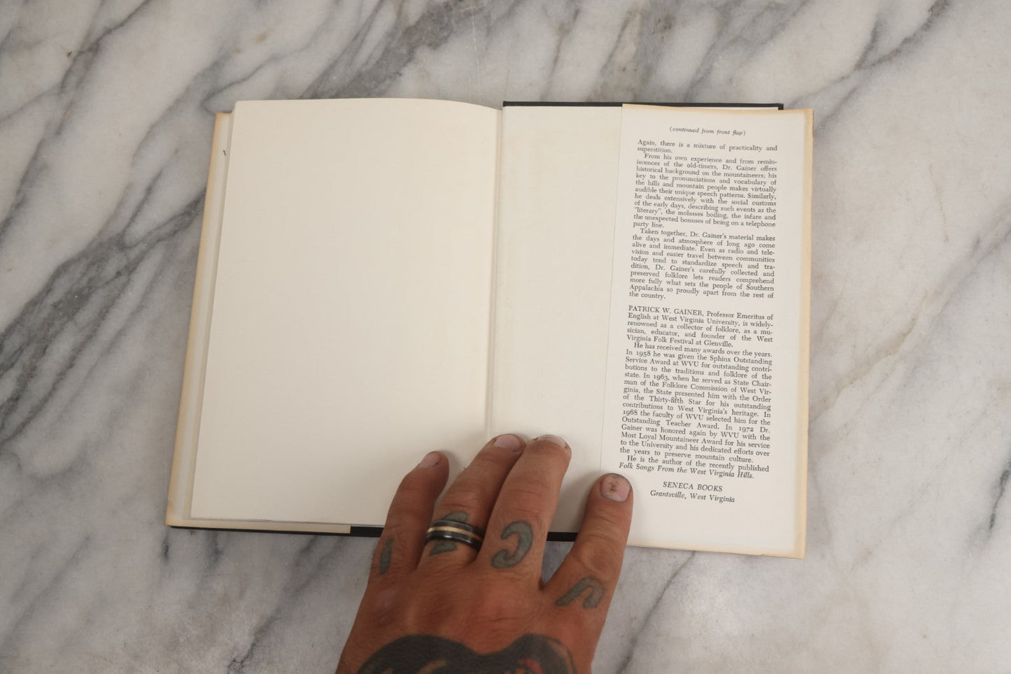 Lot 024 - "Witches, Ghosts, And Signs: Folklore Of The Southern Appalachians" Vintage Book By Patrick W. Gainer, With Original Dust Jacket, First Edition, Seneca Books, Publisher, Grantsville, West Virginia, 1975