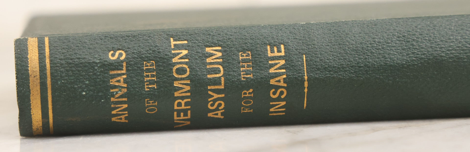Lot 026 - "The Vermont Asylum For The Insane, Its Annals For Fifty Years" Antique Book With Illustrations, Covering History Of Asylum From 1836-1886, Printed By Hildreth & Fales, Brattleboro, Vermont, 1887