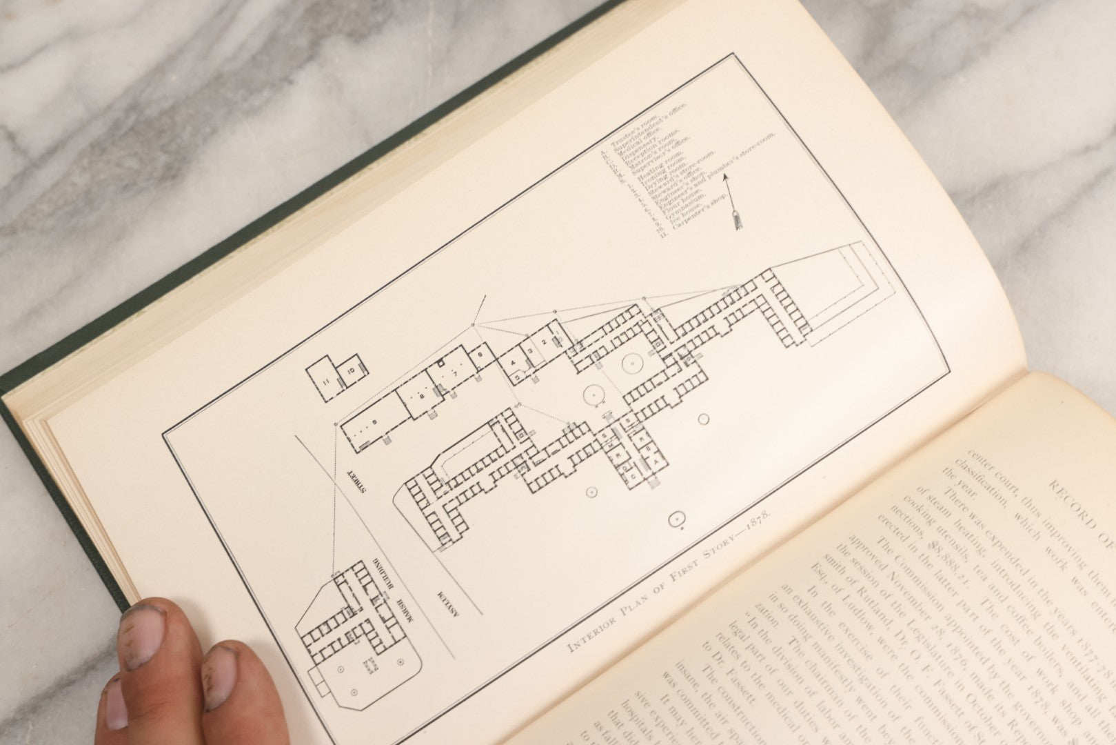 Lot 026 - "The Vermont Asylum For The Insane, Its Annals For Fifty Years" Antique Book With Illustrations, Covering History Of Asylum From 1836-1886, Printed By Hildreth & Fales, Brattleboro, Vermont, 1887