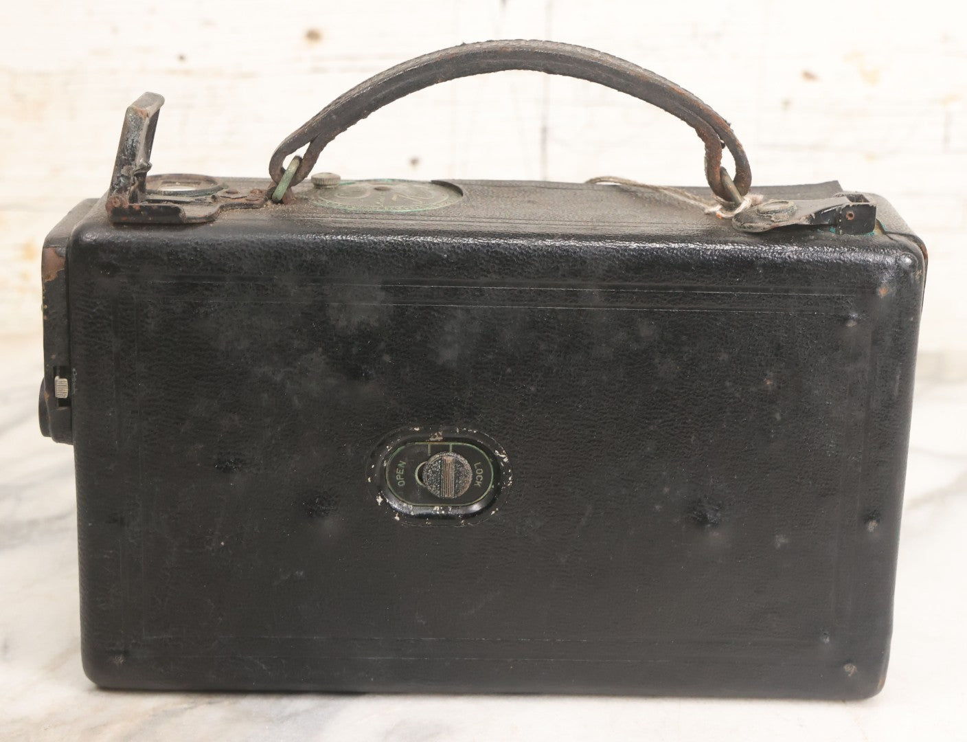 Lot 028 - Antique 16Mm Motion Picture Film Camera, Cine Kodak Model B, Manufactured By Eastman Kodak Co., Rochester, New York, With Original Custom Monogrammed Combination Case