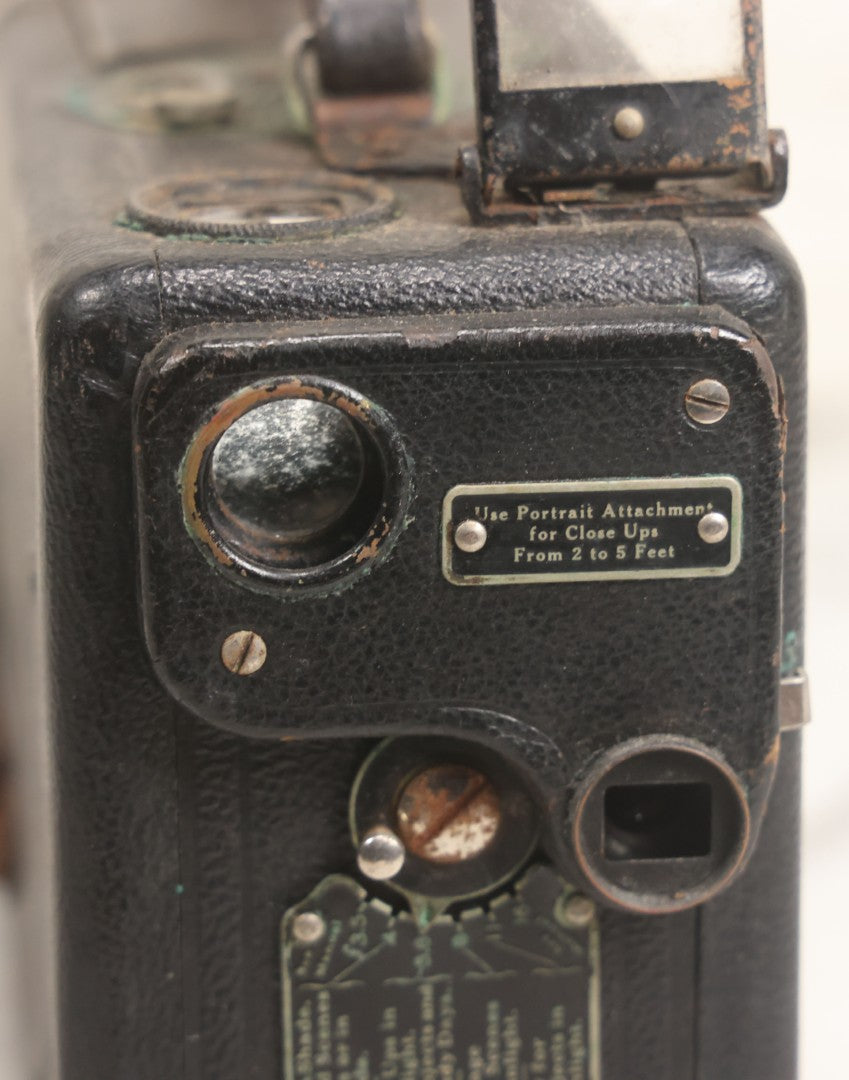 Lot 028 - Antique 16Mm Motion Picture Film Camera, Cine Kodak Model B, Manufactured By Eastman Kodak Co., Rochester, New York, With Original Custom Monogrammed Combination Case