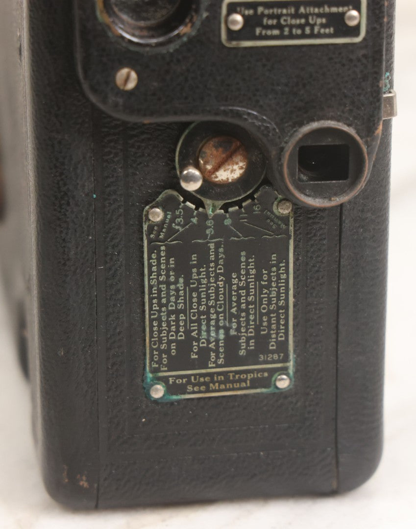 Lot 028 - Antique 16Mm Motion Picture Film Camera, Cine Kodak Model B, Manufactured By Eastman Kodak Co., Rochester, New York, With Original Custom Monogrammed Combination Case