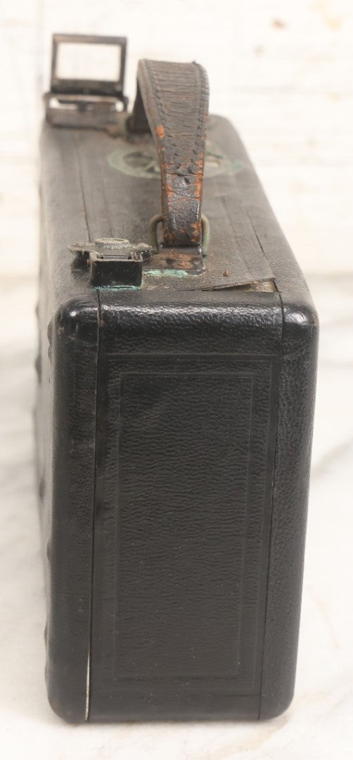 Lot 028 - Antique 16Mm Motion Picture Film Camera, Cine Kodak Model B, Manufactured By Eastman Kodak Co., Rochester, New York, With Original Custom Monogrammed Combination Case