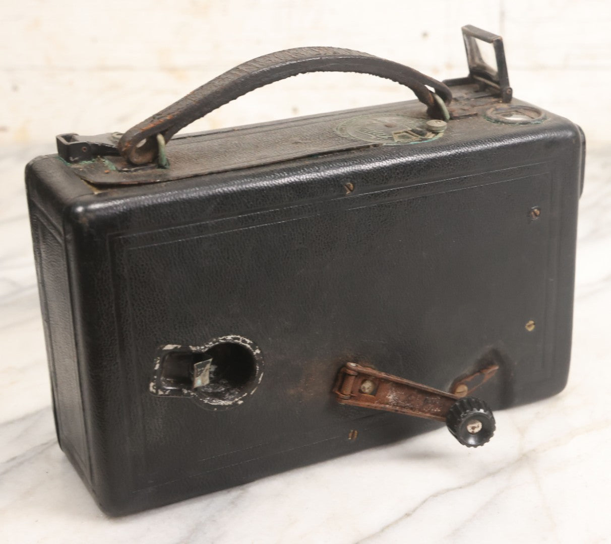 Lot 028 - Antique 16Mm Motion Picture Film Camera, Cine Kodak Model B, Manufactured By Eastman Kodak Co., Rochester, New York, With Original Custom Monogrammed Combination Case