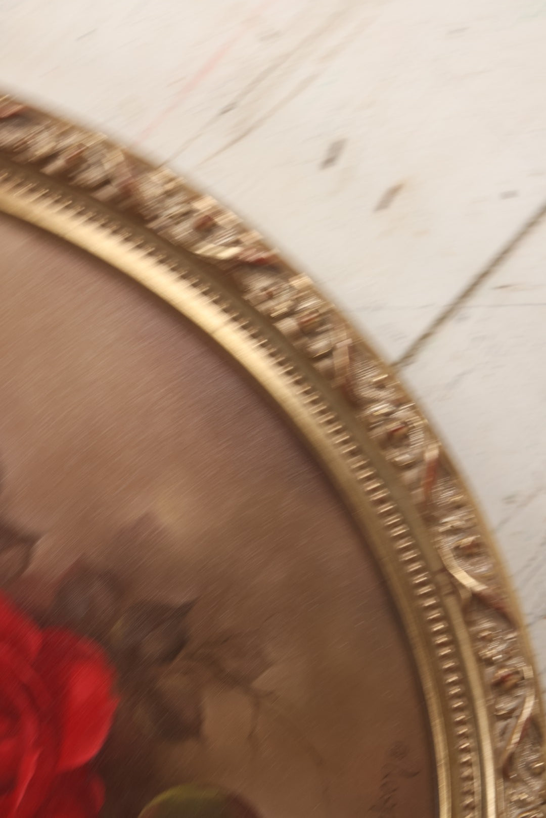 Lot 032 - Vintage Oil On Canvas Painting Or Deep Red Roses, Titled "Her Majesty," Joyce Nelson No. 818, Artist Signed, With Provenance On Verso, June 1981