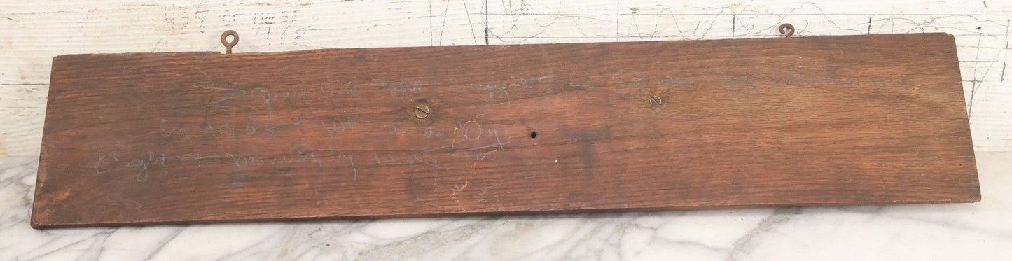 Lot 036 - Antique Fish Trout Full Taxidermy Mount On Wood Panel, Caught In Bowles Pond, Bellevue, New Hampshire, 1901, Note Poor Condition