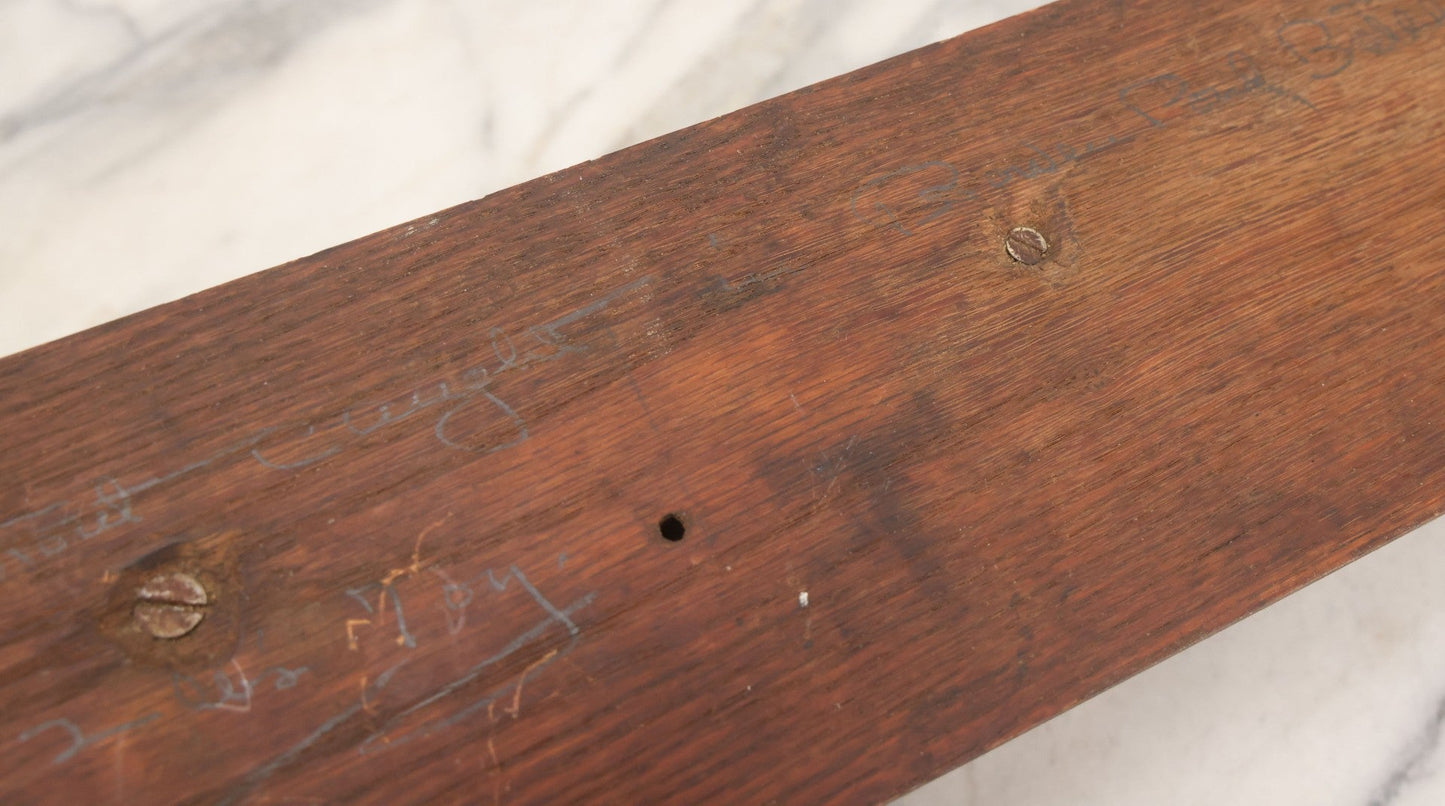 Lot 036 - Antique Fish Trout Full Taxidermy Mount On Wood Panel, Caught In Bowles Pond, Bellevue, New Hampshire, 1901, Note Poor Condition