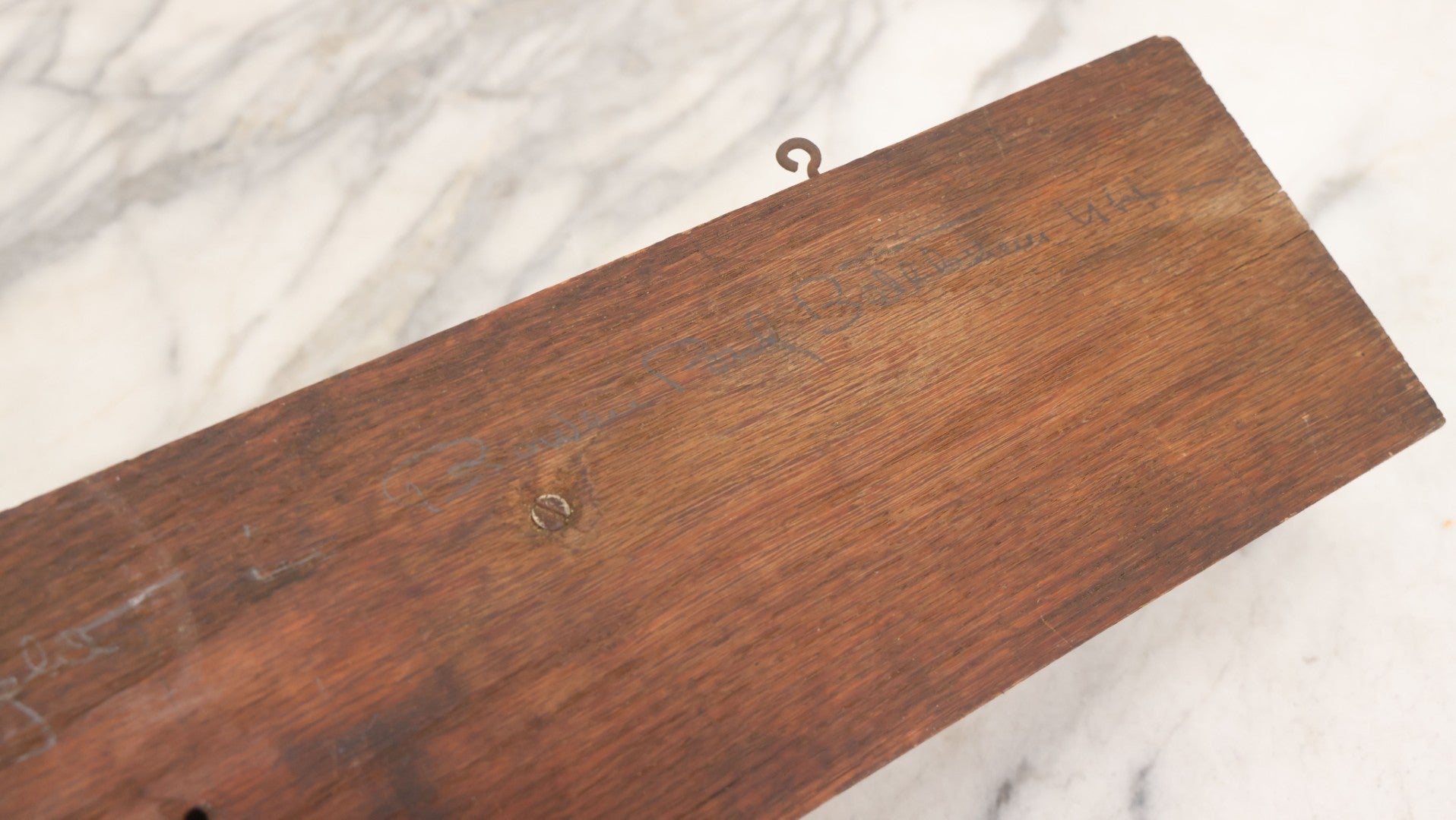 Lot 036 - Antique Fish Trout Full Taxidermy Mount On Wood Panel, Caught In Bowles Pond, Bellevue, New Hampshire, 1901, Note Poor Condition