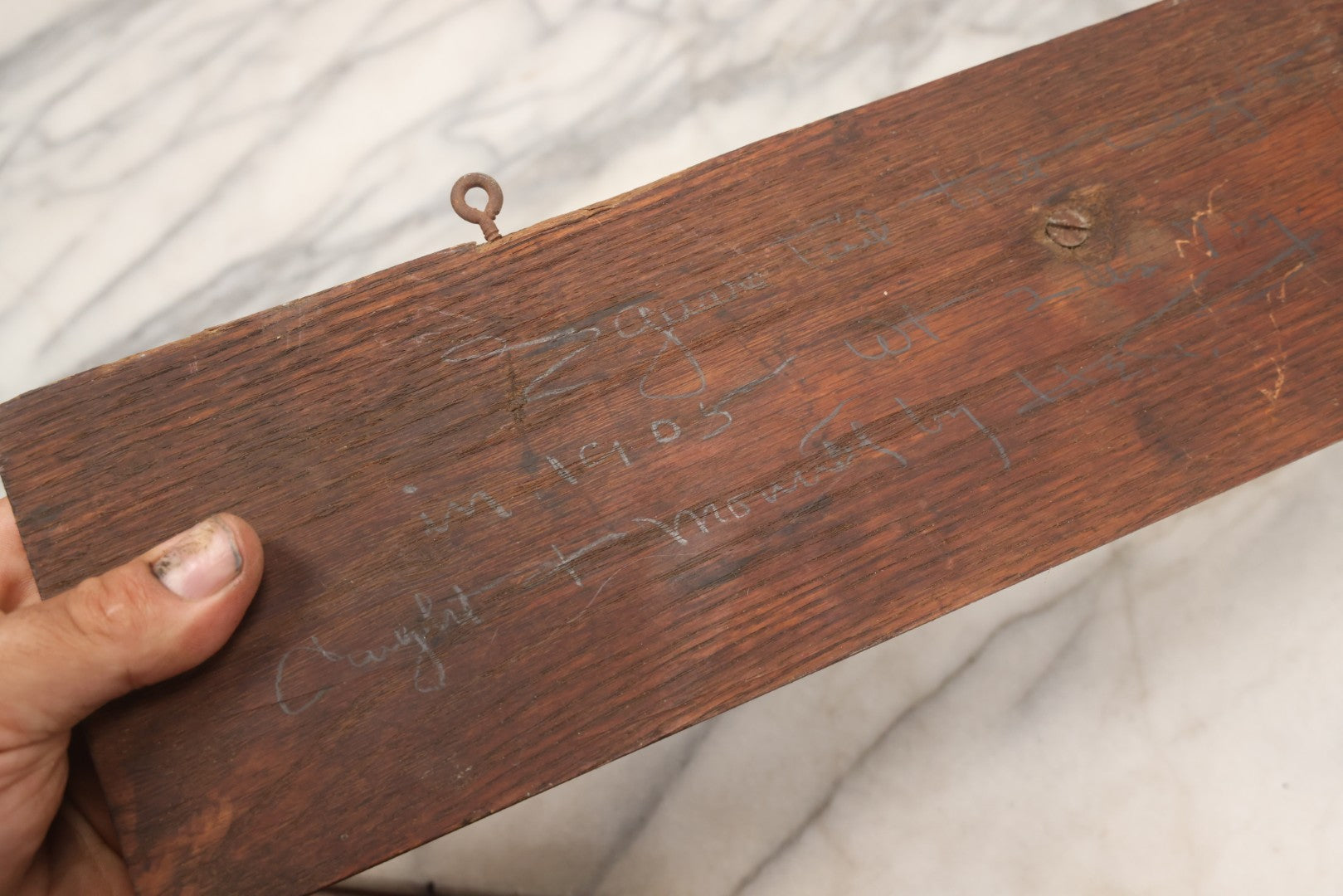 Lot 036 - Antique Fish Trout Full Taxidermy Mount On Wood Panel, Caught In Bowles Pond, Bellevue, New Hampshire, 1901, Note Poor Condition