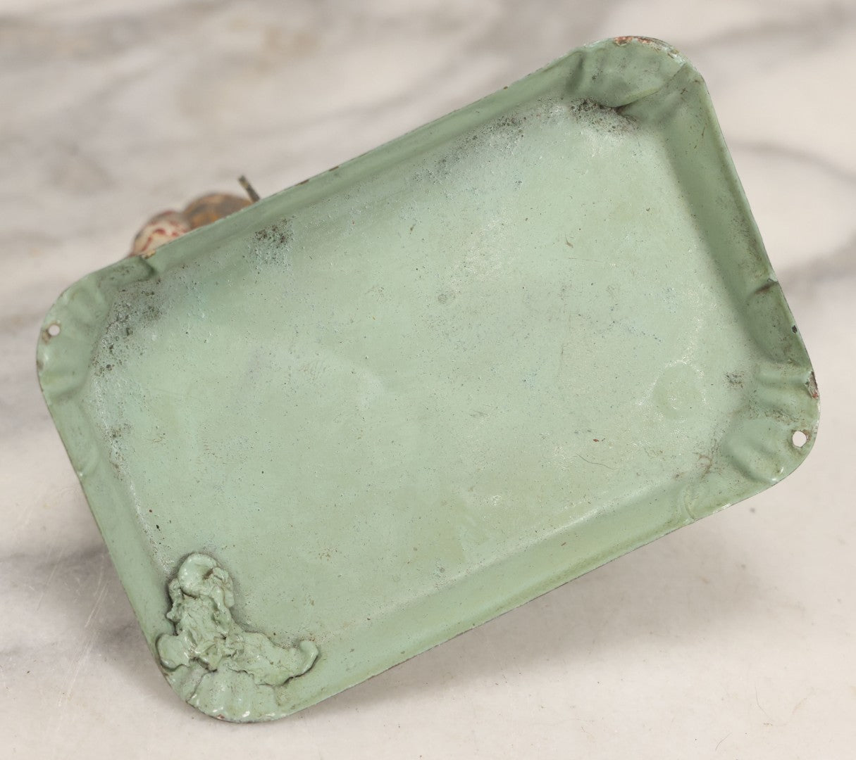 Lot 049 - Antique German Tin Occupational Toy, Man Working At Grinding Wheel, Note Paint Losses, Other Wear