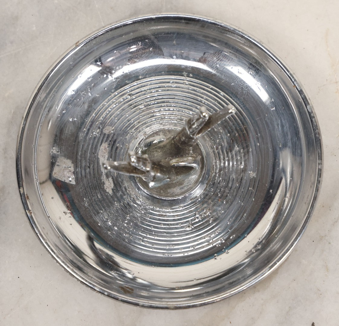 Lot 054 - Vintage Chromed Metal Alligator Roach Holder Ashtray, Manufactured By Pingherette, Made In U.S.A., Note Wear To Chrome