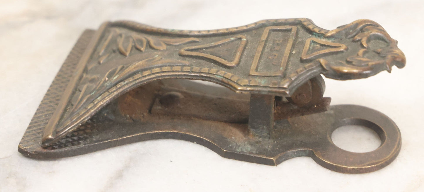 Lot 059 - Vintage Cast Brass Paper Clip With Foliate Design
